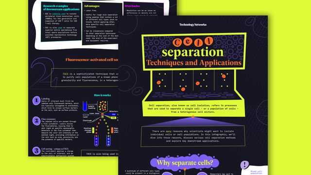 Cell Separation: Techniques and Applications infographic snippet 