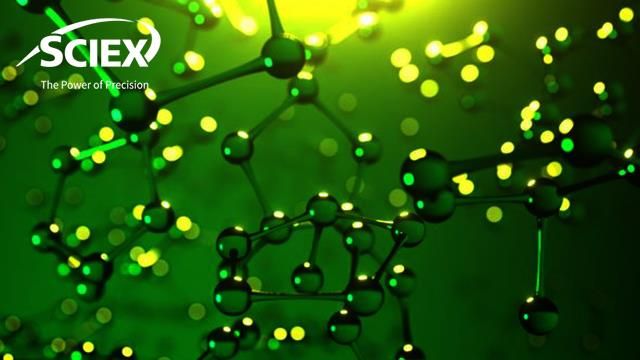 Molecular structures of small molecules against a green background. 