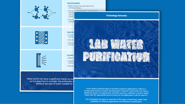 Snippet of the lab water purification infographic. 