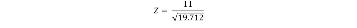 Z test example equation 3.